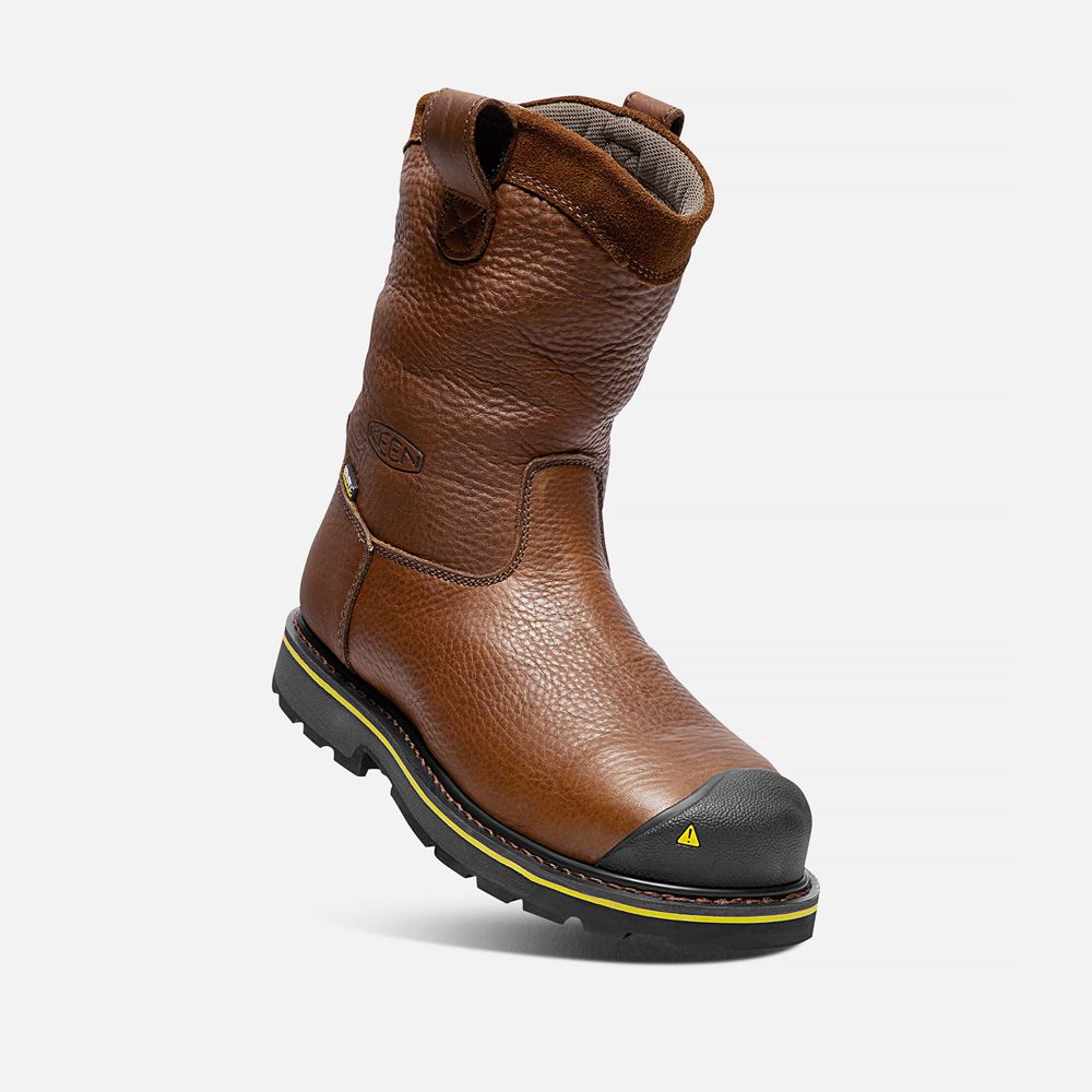 Cizme Keen Romania Barbati Maro Dallas Wellington (Steel Toe) 2487-SYGXI